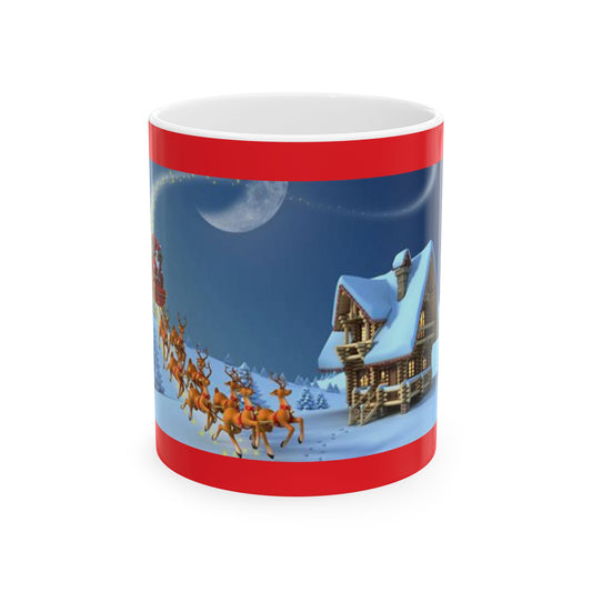 Princess Grace Festive Santa Claus Ceramic Mug - Perfect for Holiday Cheer