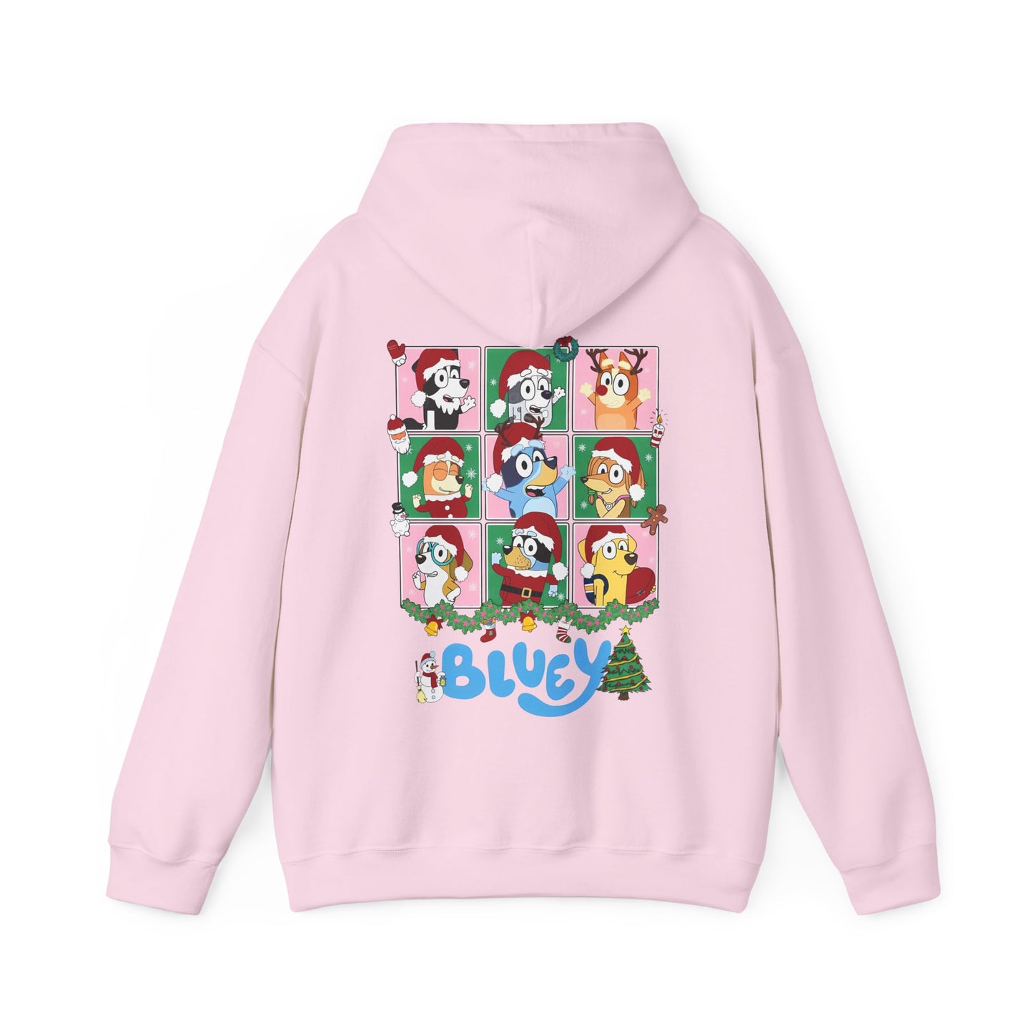 Princess Grace Festive Bluey Unisex Heavy Blend™ Hooded Sweatshirt