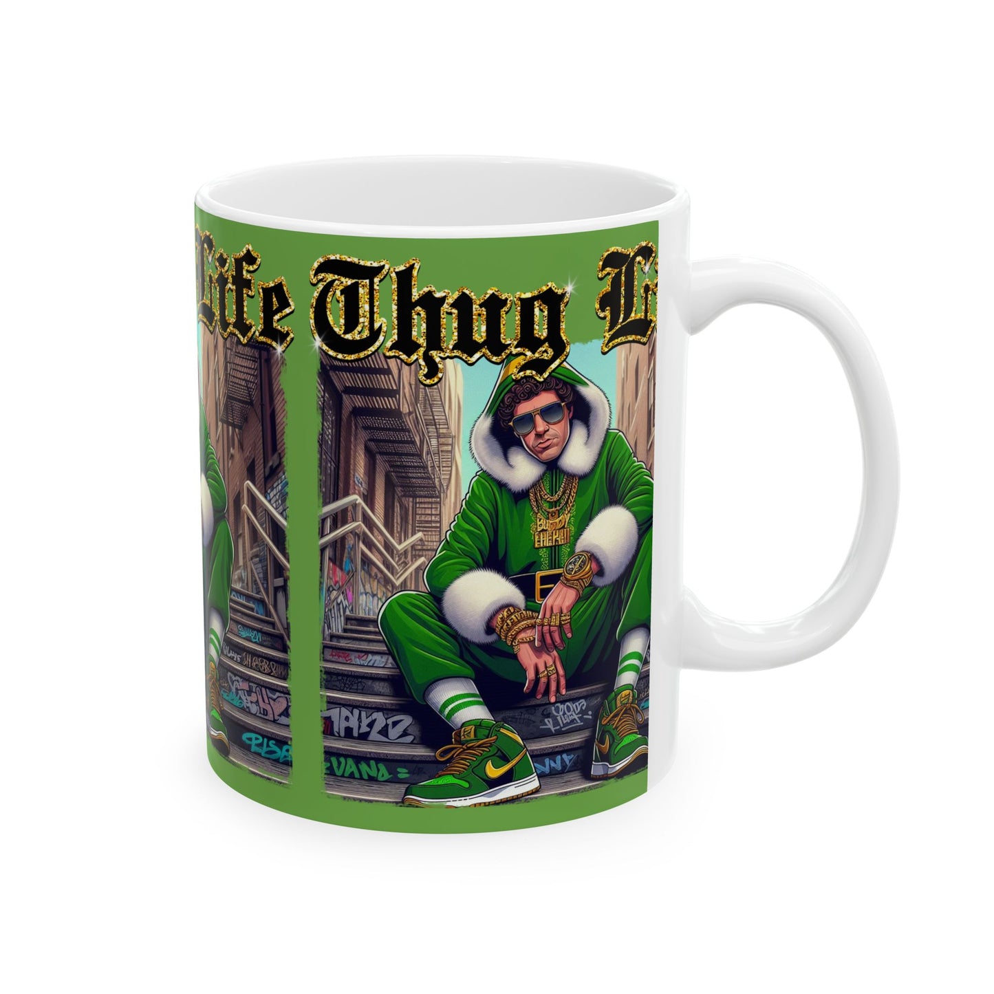 Princess Grace  Thug Life Ceramic Mug  11oz 15oz  Perfect for Urban Culture Enthusiasts