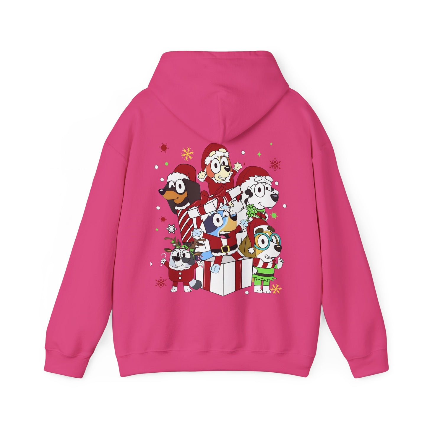 Princess Grace Festive Animal Friends Hoodie – Unisex Heavy Blend™ Sweatshirt for Holiday Cheer