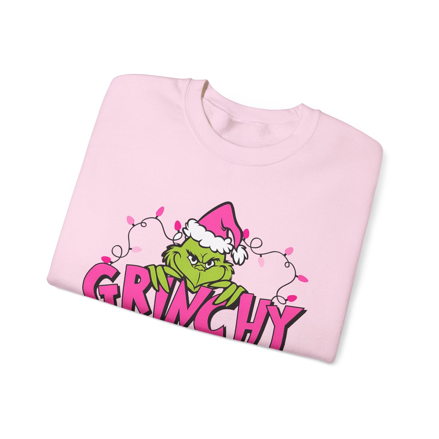 Princess Grace Grinchy Christmas Crewneck Sweatshirt - Unisex Heavy Blend™ Holiday Apparel