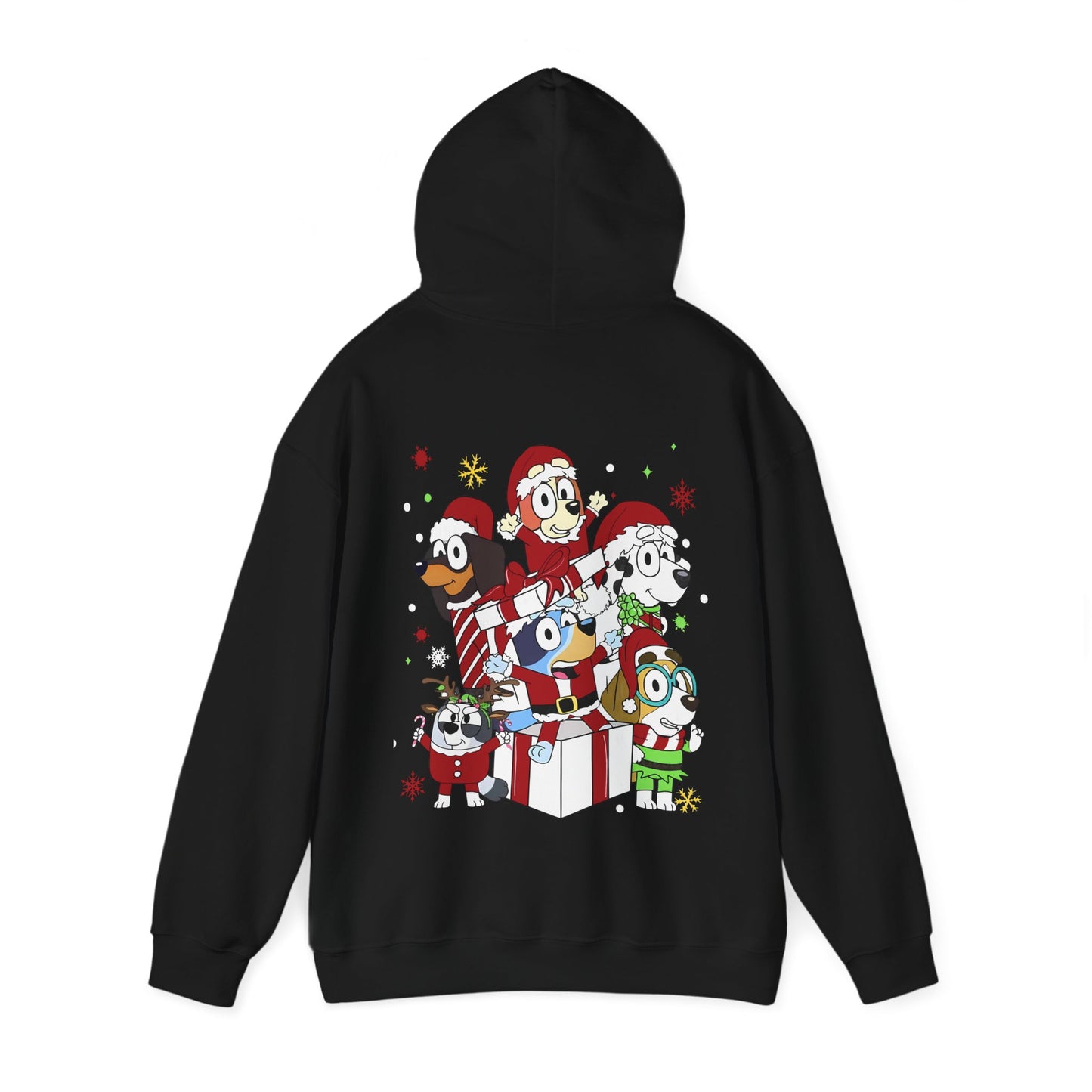 Princess Grace Festive Animal Friends Hoodie – Unisex Heavy Blend™ Sweatshirt for Holiday Cheer