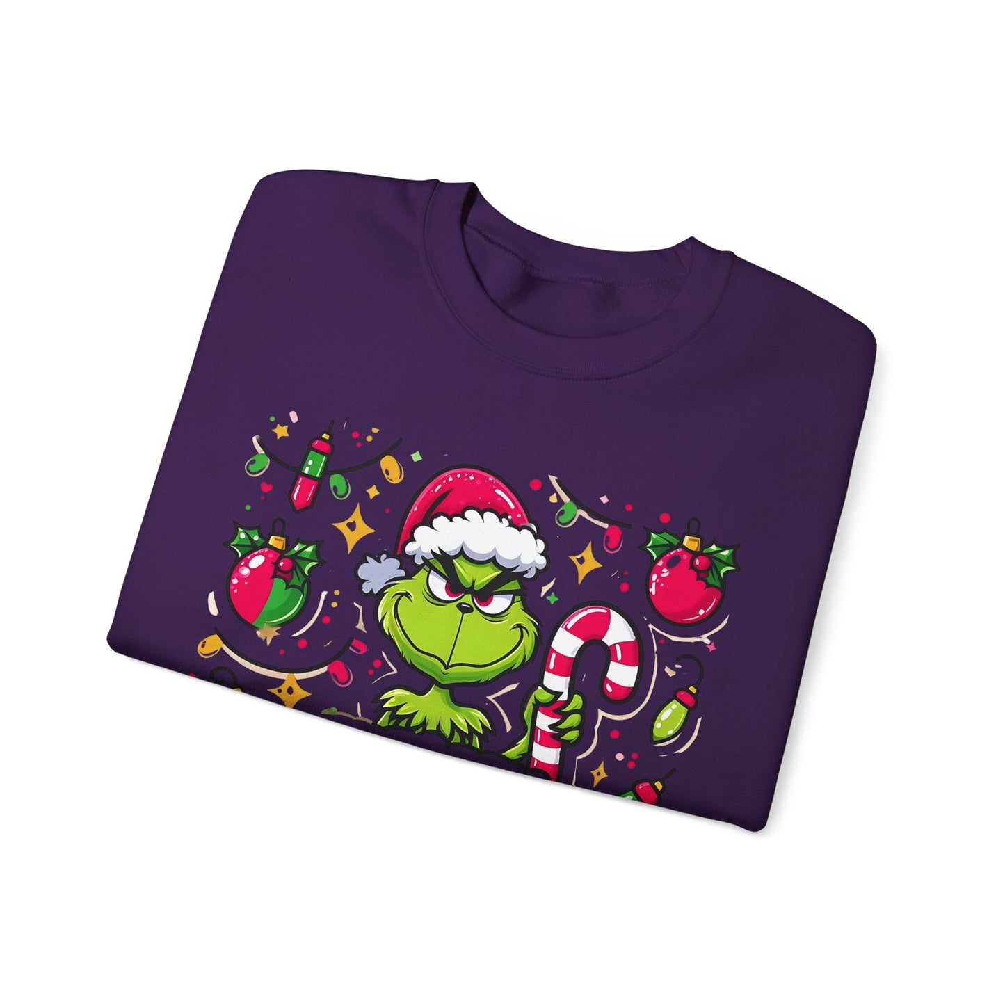 Princess Grace Feeling Extra Grinchy Crewneck Sweatshirt  Merry Holiday Humor Sweater