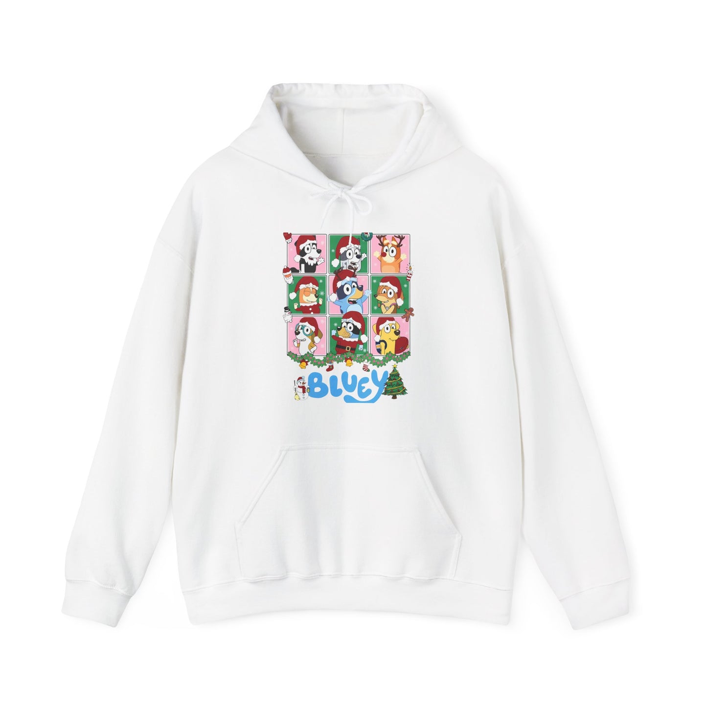 Princess Grace Festive Bluey Unisex Heavy Blend™ Hooded Sweatshirt