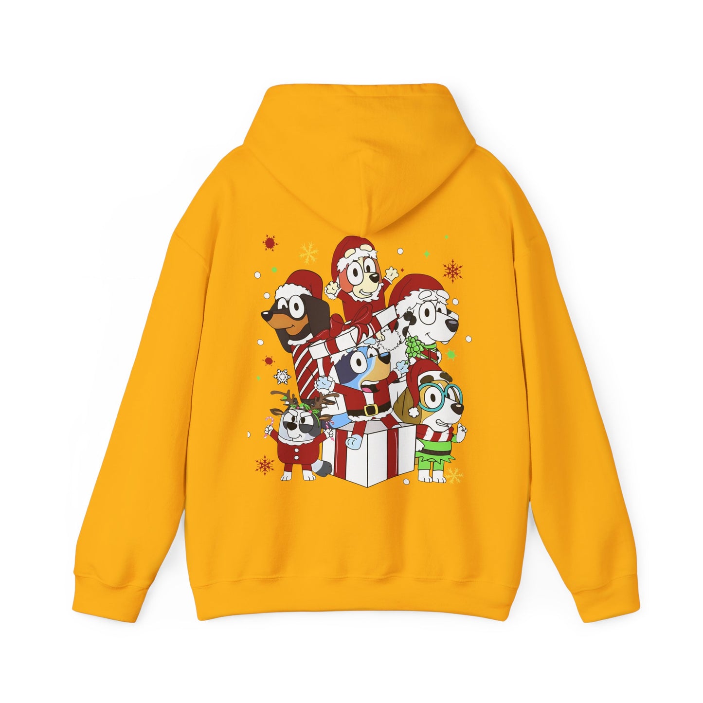 Princess Grace Festive Animal Friends Hoodie – Unisex Heavy Blend™ Sweatshirt for Holiday Cheer