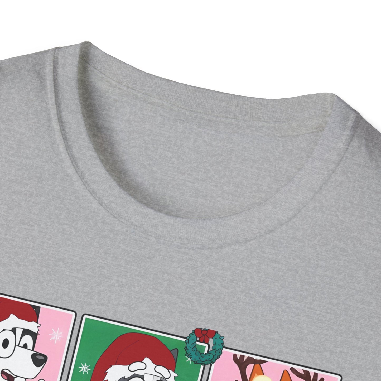 Princess Grace Festive Bluey Graphic T-Shirt | Unisex Softstyle Christmas Tee