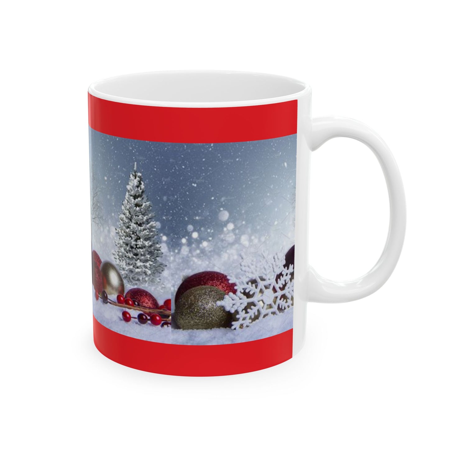 Princess Grace Festive Winter Wonderland Ceramic Mug - Perfect Holiday Gift!