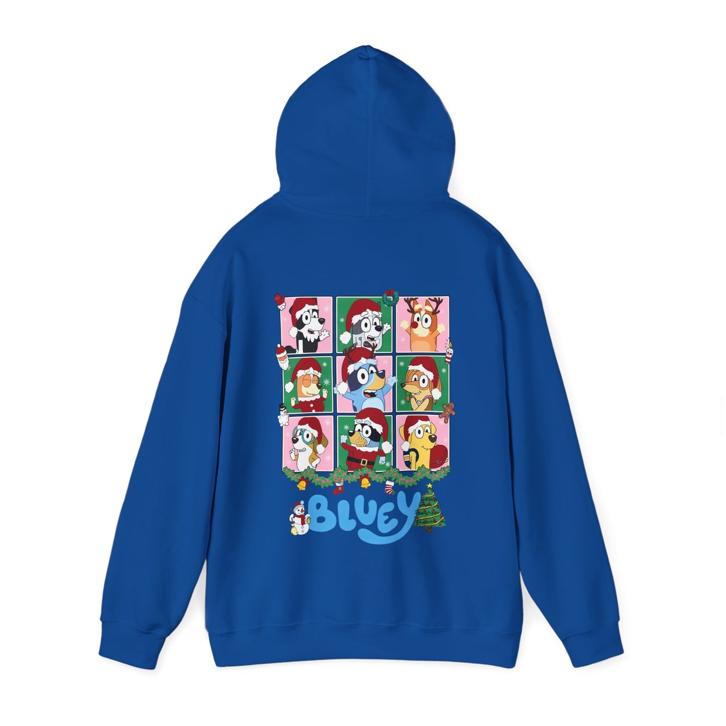 Princess Grace Festive Bluey Unisex Heavy Blend™ Hooded Sweatshirt