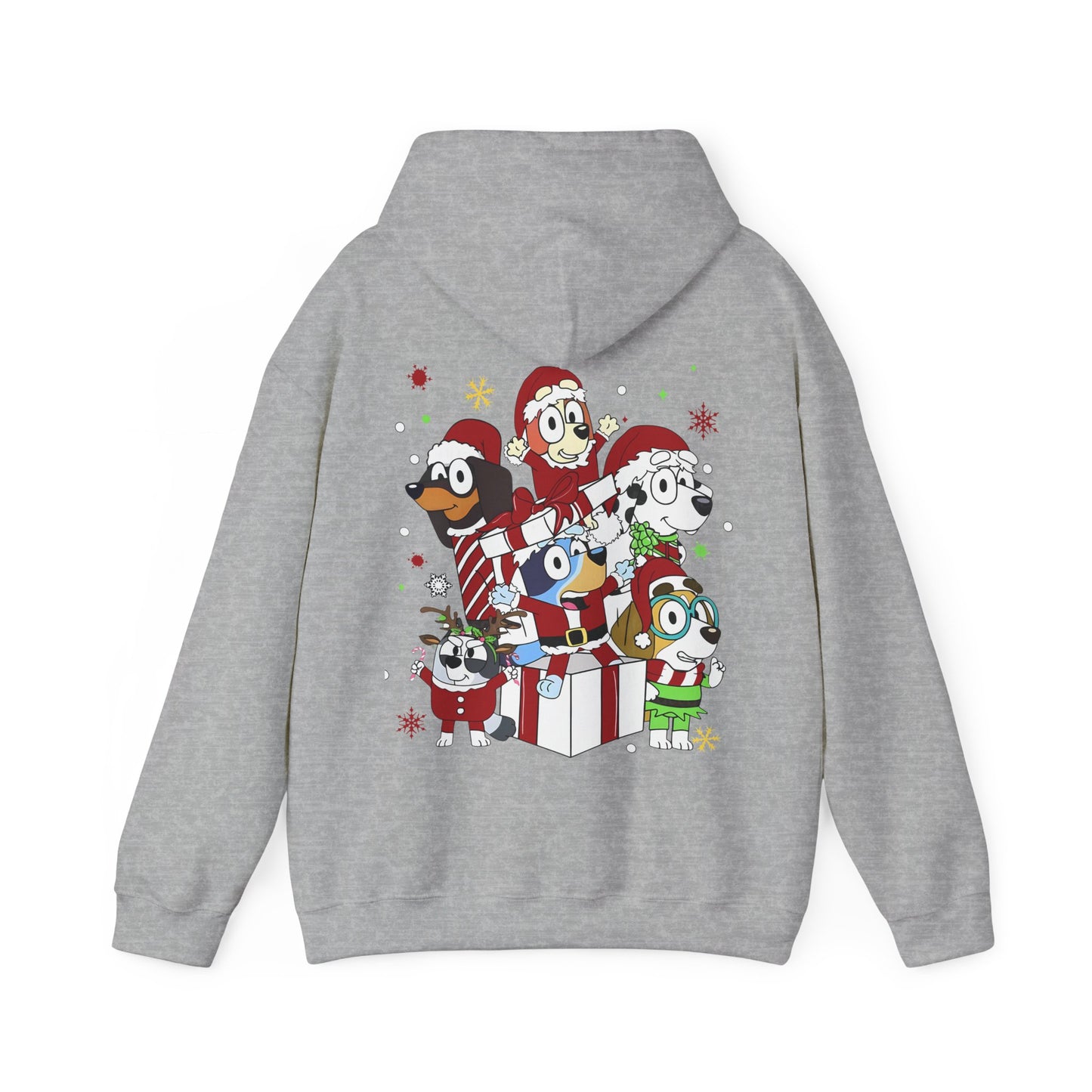 Princess Grace Festive Animal Friends Hoodie – Unisex Heavy Blend™ Sweatshirt for Holiday Cheer