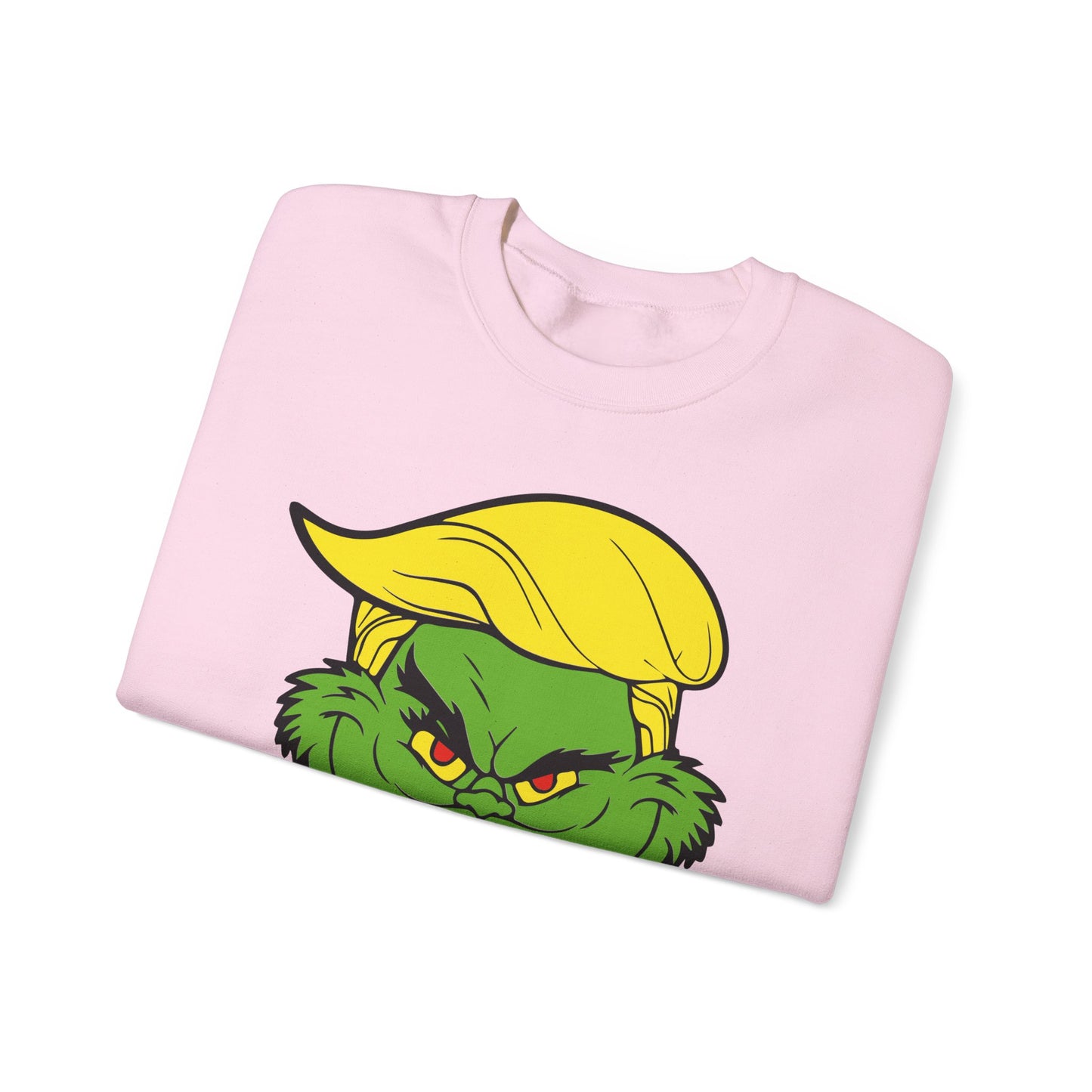 Funny Grinch Christmas Sweatshirt - Unisex Heavy Blend™ Crewneck with "Make Christmas Great Again" Design