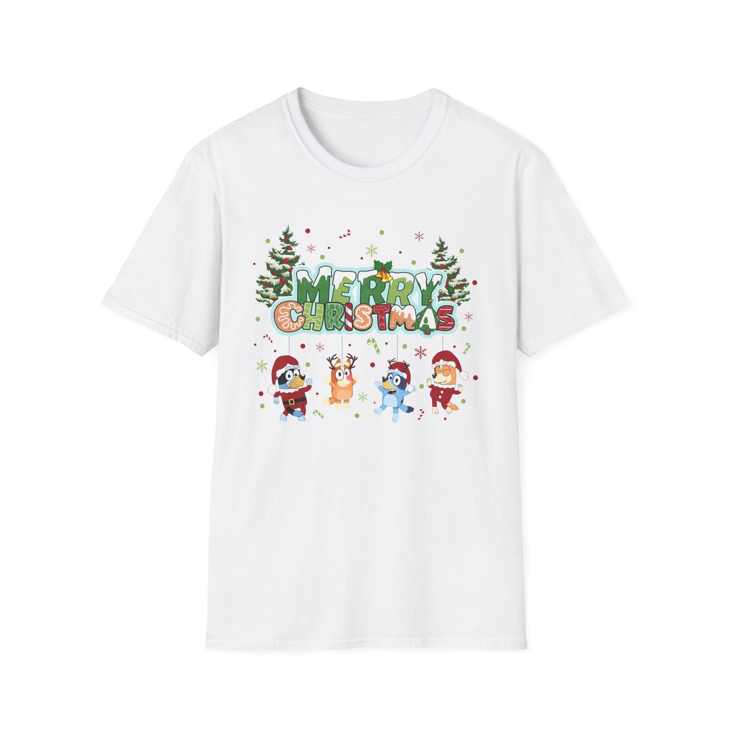 Princess Grace Funny Merry Christmas Unisex Softstyle T-Shirt