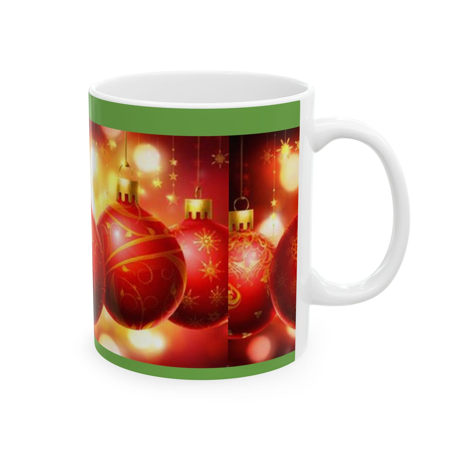 Princess Grace Festive Christmas Ornament Ceramic Mug - Holiday Cheer for Hot Drinks