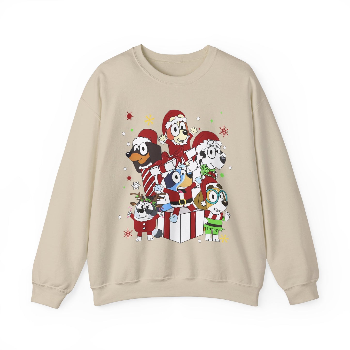 Princess Grace Festive Pet Friends Sweatshirt | Holiday Crewneck for Animal Lovers