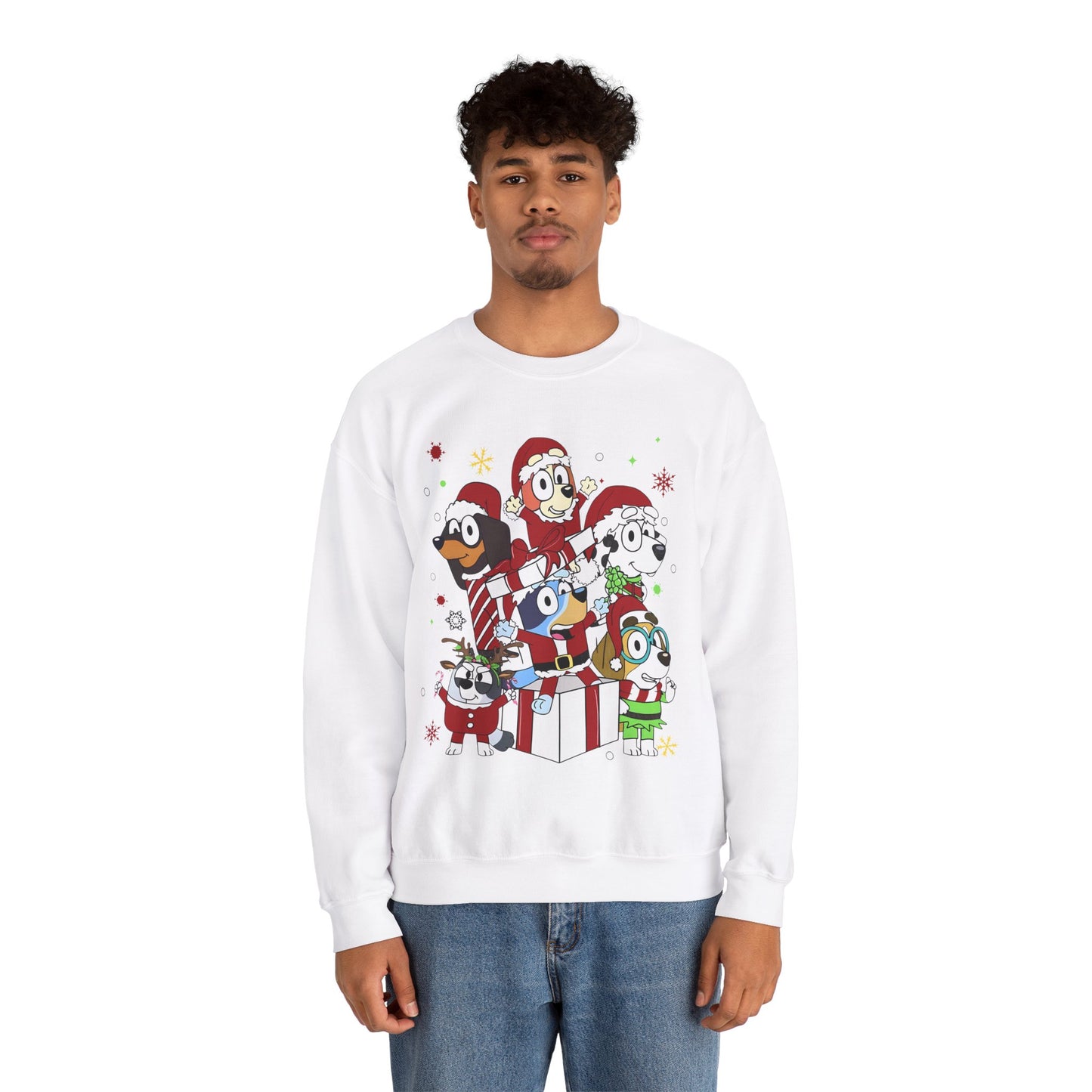 Princess Grace Festive Pet Friends Sweatshirt | Holiday Crewneck for Animal Lovers