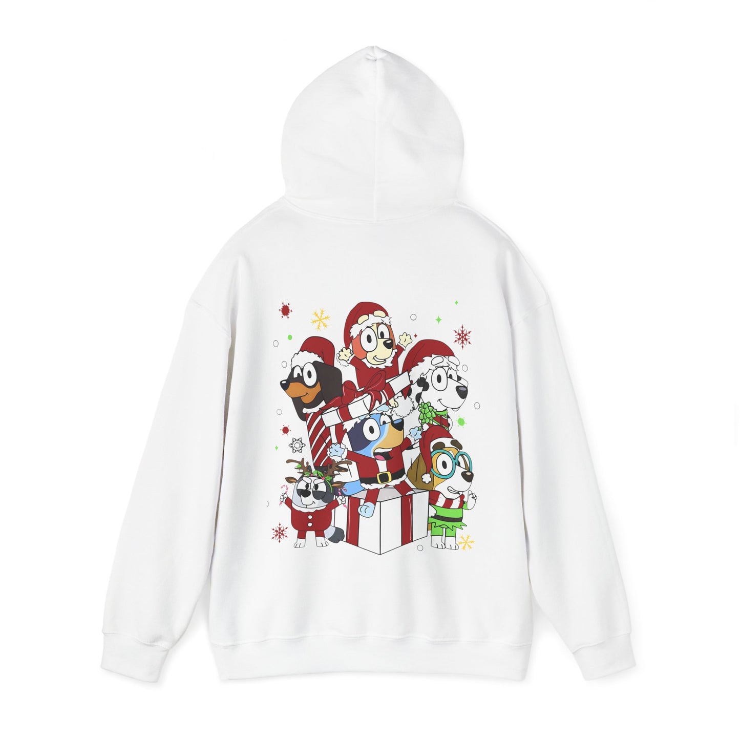 Princess Grace Festive Animal Friends Hoodie – Unisex Heavy Blend™ Sweatshirt for Holiday Cheer