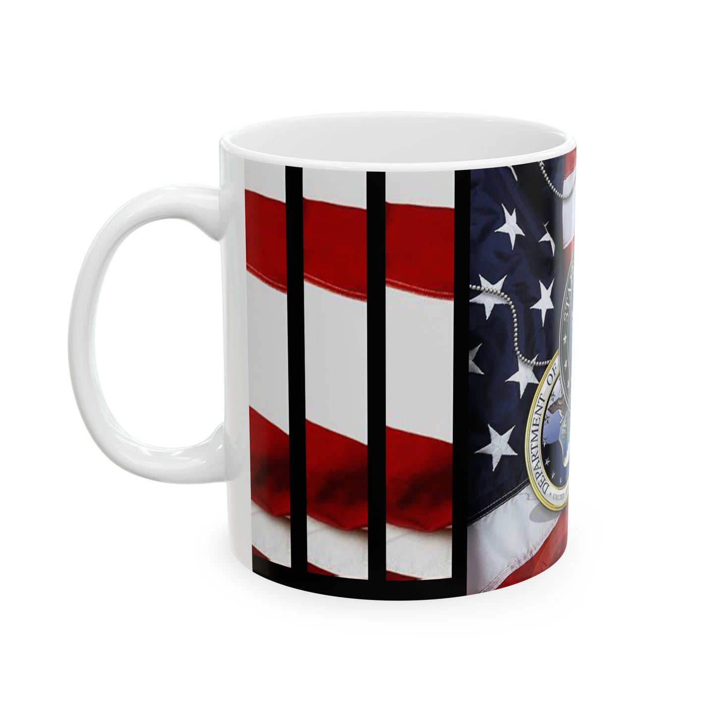 Princess Grace Patriotic Air Force Mug, Veteran Gift, Military Coffee Cup, Red White Blue Decor, Army Branch Appreciation