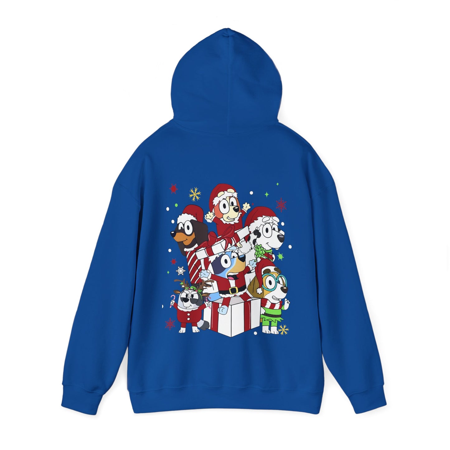 Princess Grace Festive Animal Friends Hoodie – Unisex Heavy Blend™ Sweatshirt for Holiday Cheer