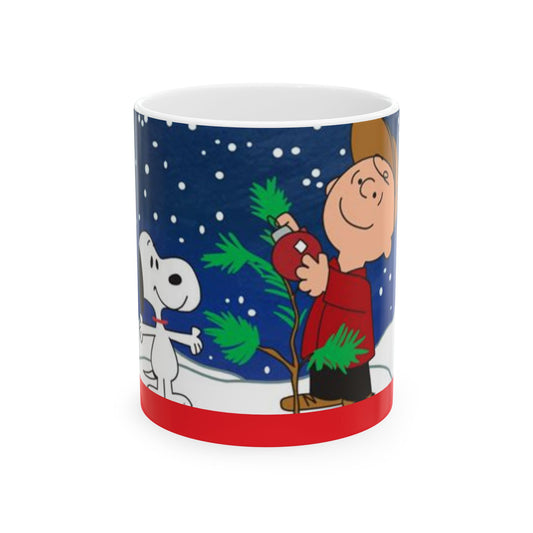 Princess Grace Whimsical Charlie Brown Christmas Ceramic Mug - 11oz/15oz