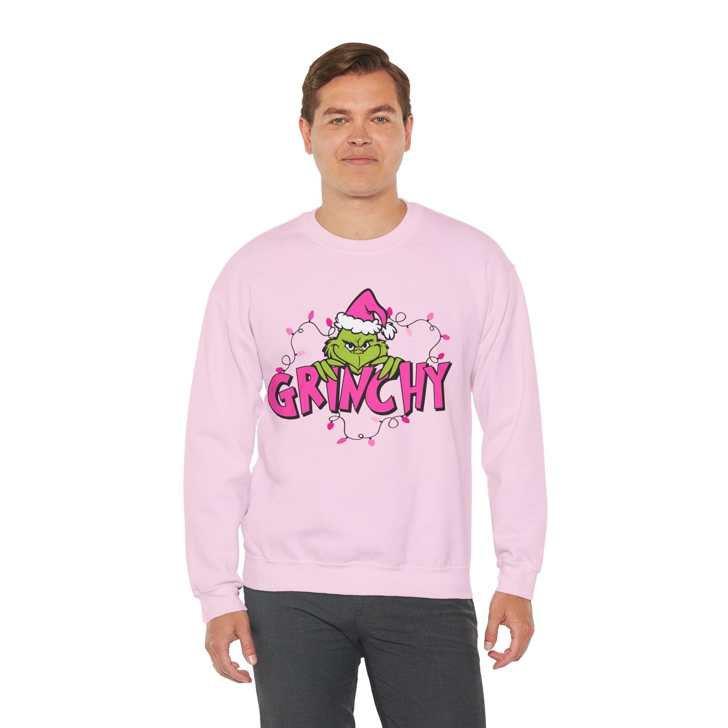 Princess Grace Grinchy Christmas Crewneck Sweatshirt - Unisex Heavy Blend™ Holiday Apparel