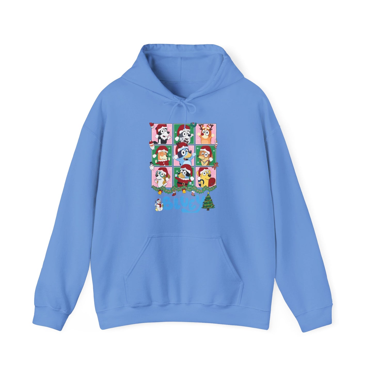 Princess Grace Festive Bluey Unisex Heavy Blend™ Hooded Sweatshirt