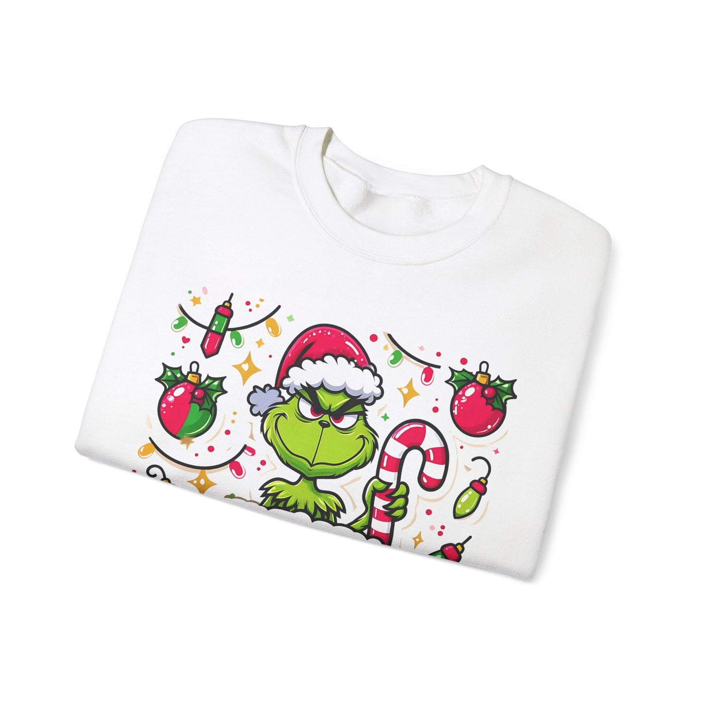 Princess Grace Feeling Extra Grinchy Crewneck Sweatshirt  Merry Holiday Humor Sweater