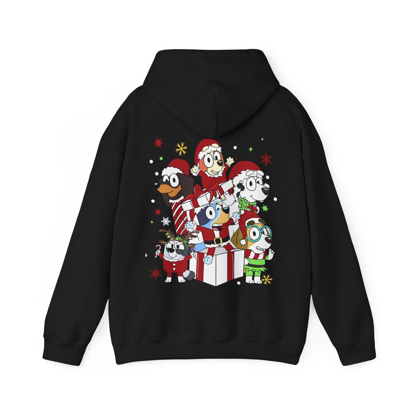 Princess Grace Festive Animal Friends Hoodie – Unisex Heavy Blend™ Sweatshirt for Holiday Cheer