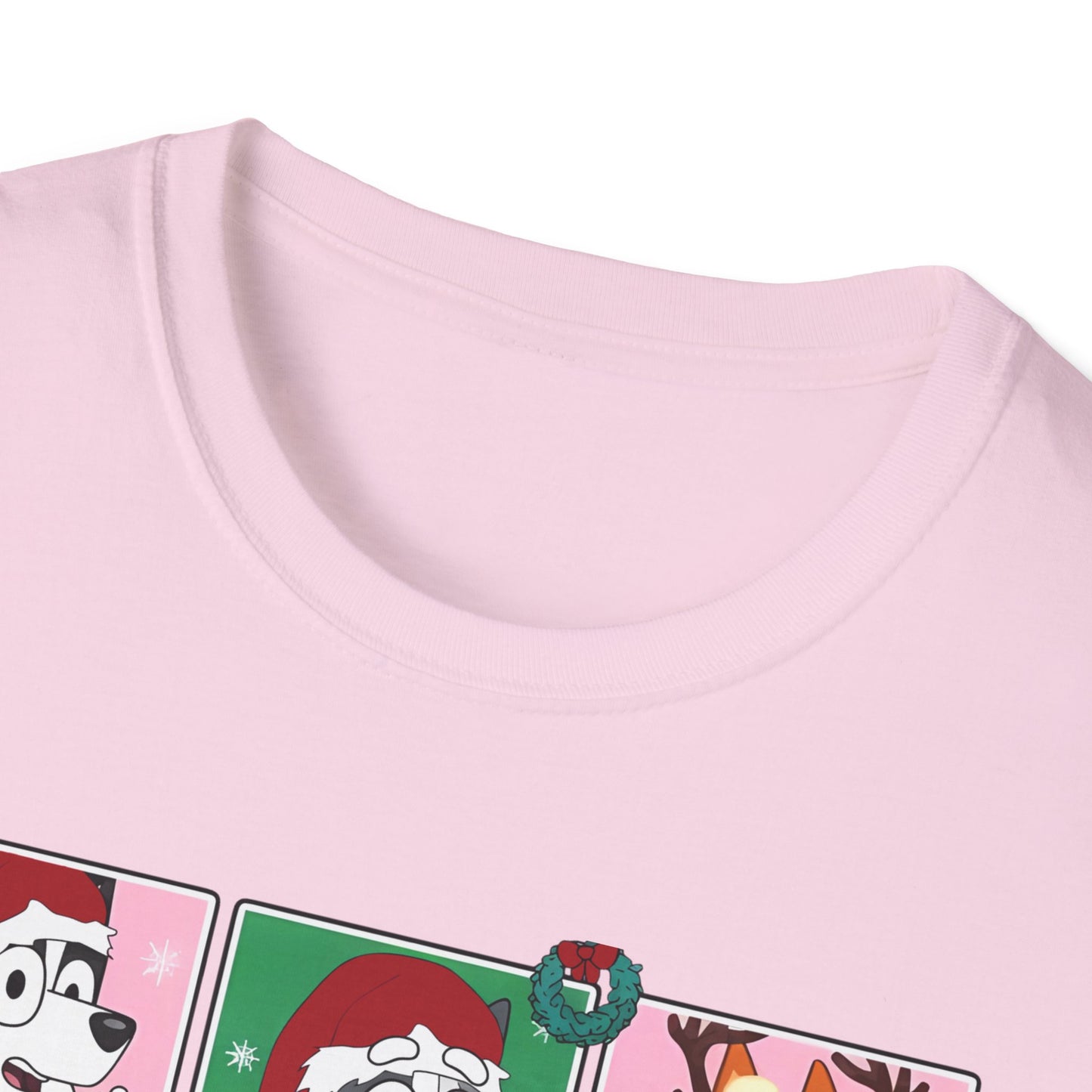 Princess Grace Festive Bluey Graphic T-Shirt | Unisex Softstyle Christmas Tee