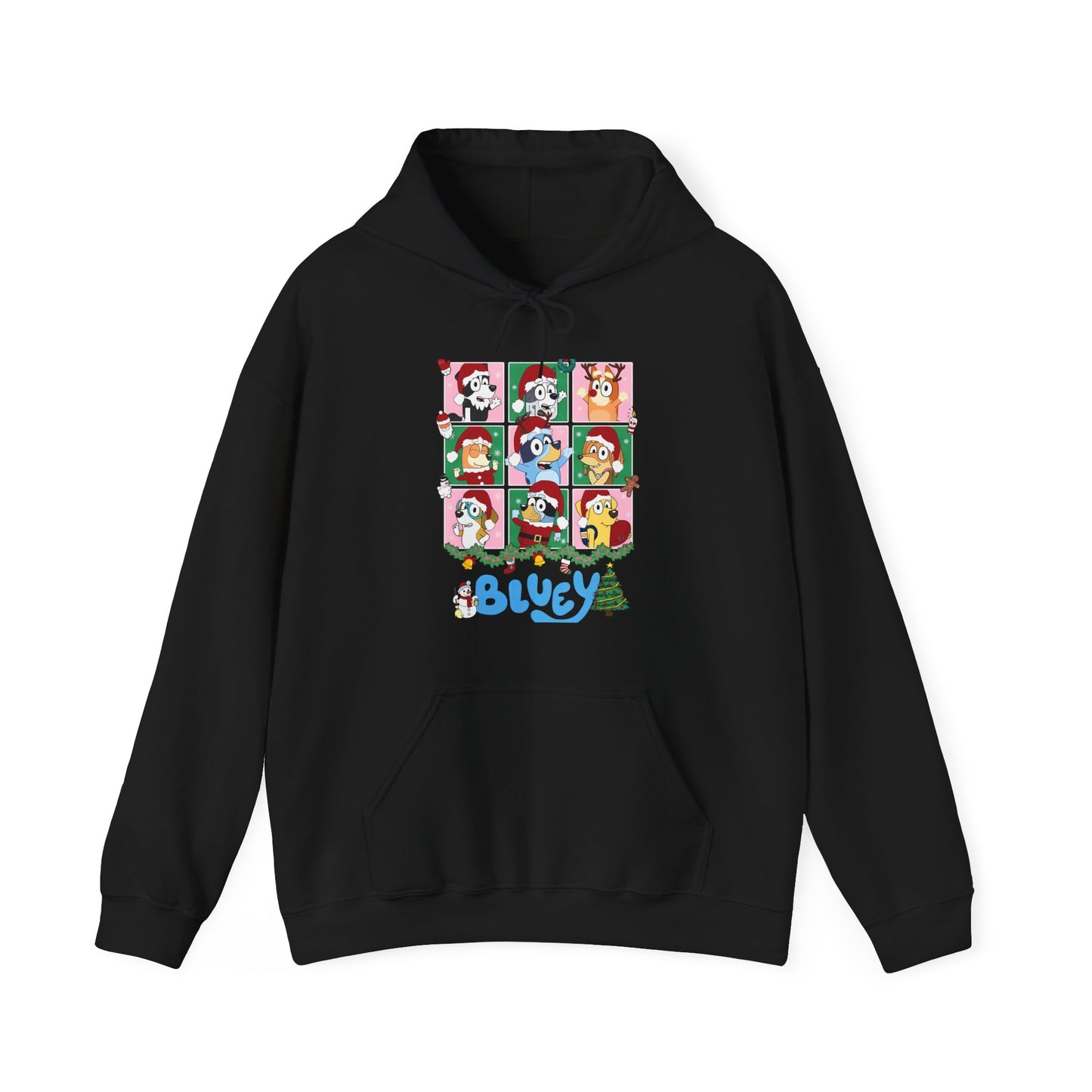 Princess Grace Festive Bluey Unisex Heavy Blend™ Hooded Sweatshirt