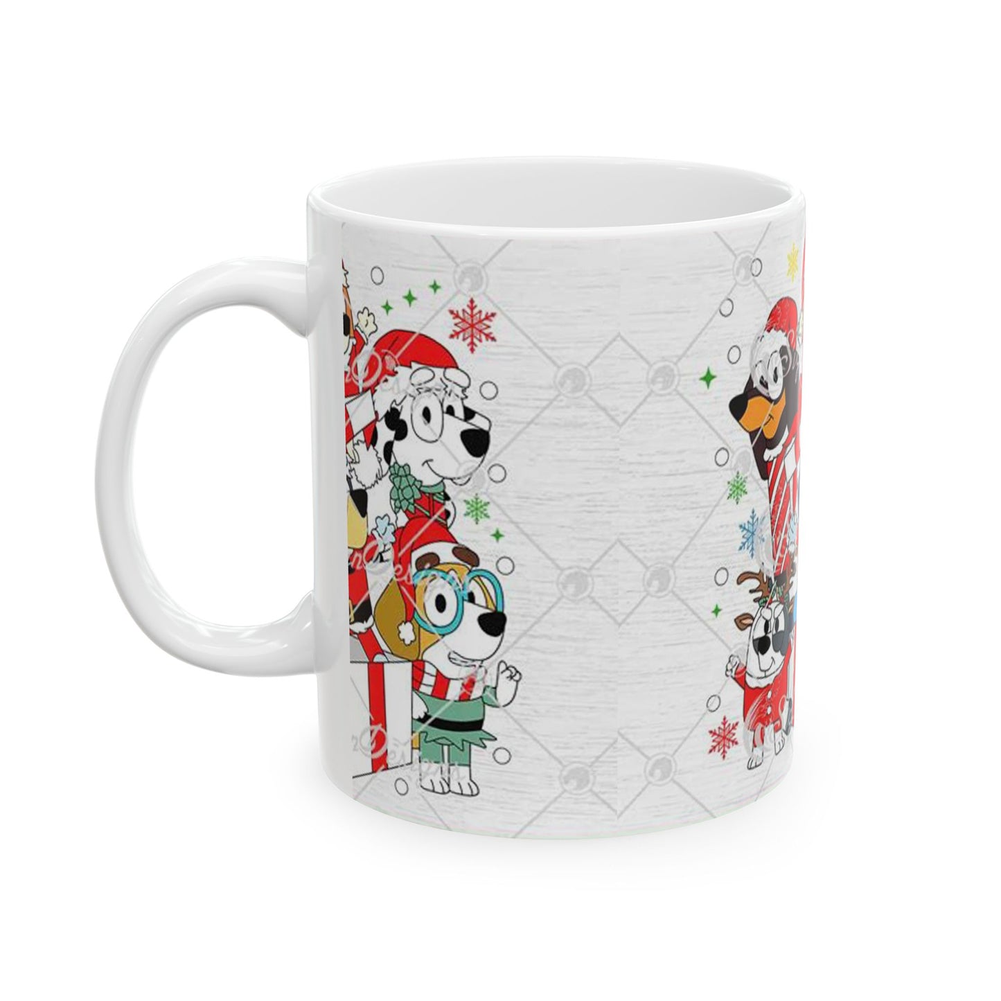 Princess Grace Festive Dog-Themed Ceramic Mug – Perfect Holiday Gift!