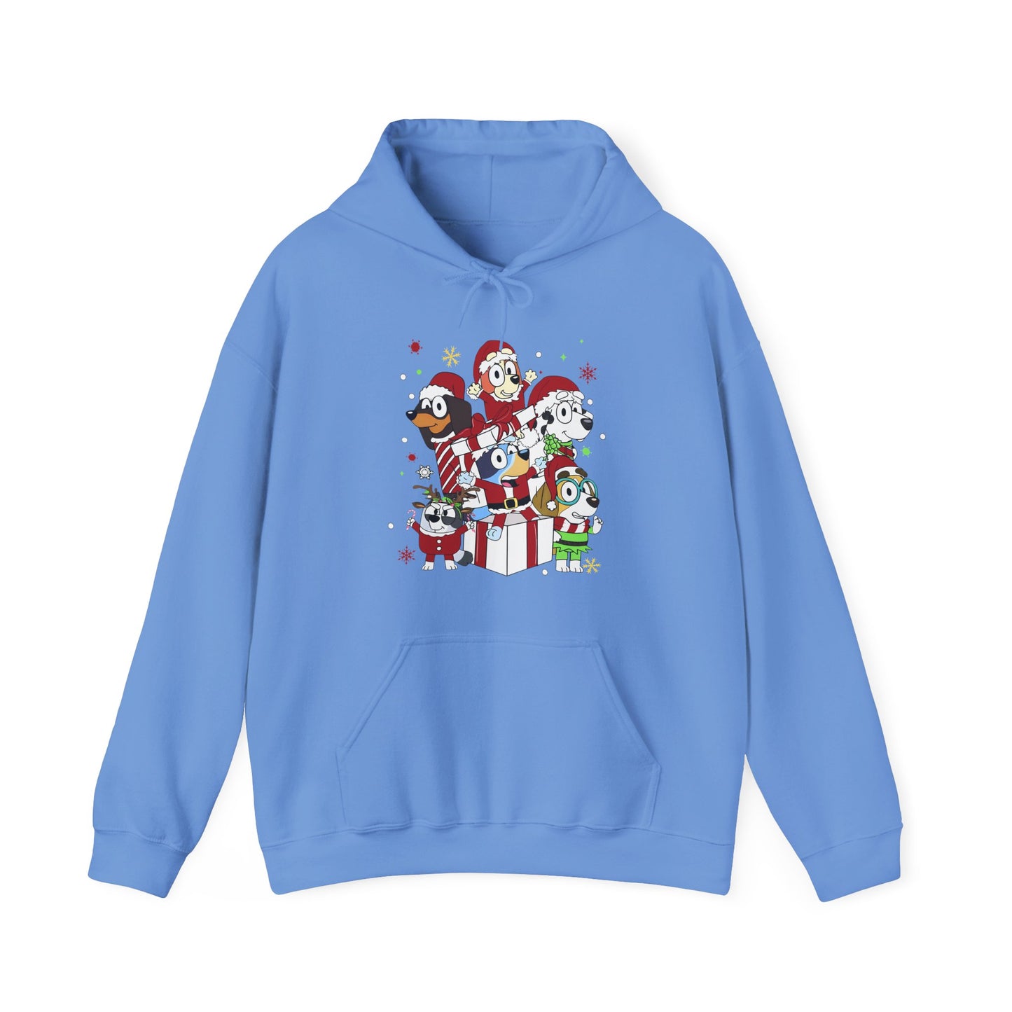 Princess Grace Festive Animal Friends Hoodie – Unisex Heavy Blend™ Sweatshirt for Holiday Cheer