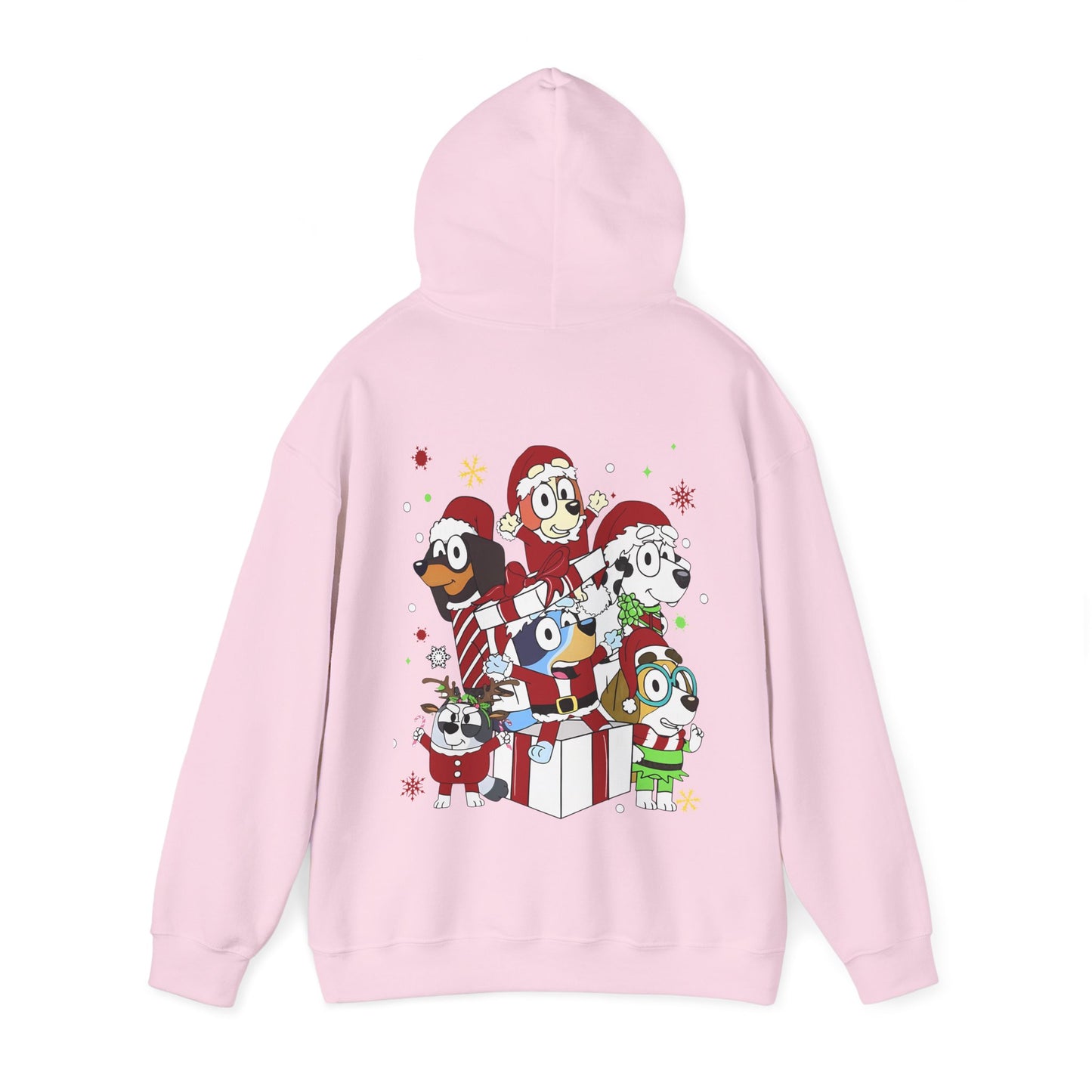 Princess Grace Festive Animal Friends Hoodie – Unisex Heavy Blend™ Sweatshirt for Holiday Cheer