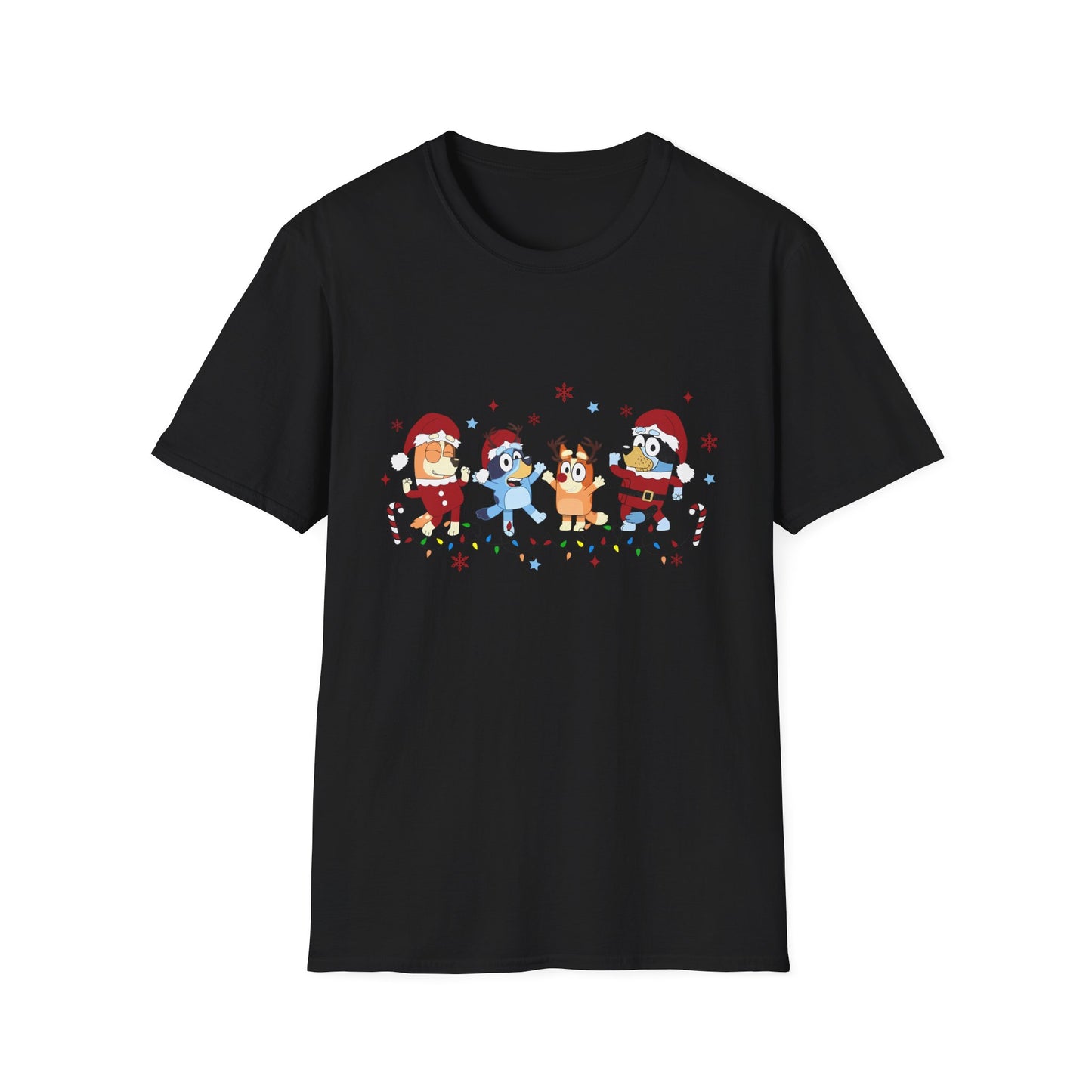 Princess Grace Festive Holiday Unisex T-Shirt - Cheerful Cartoon Characters