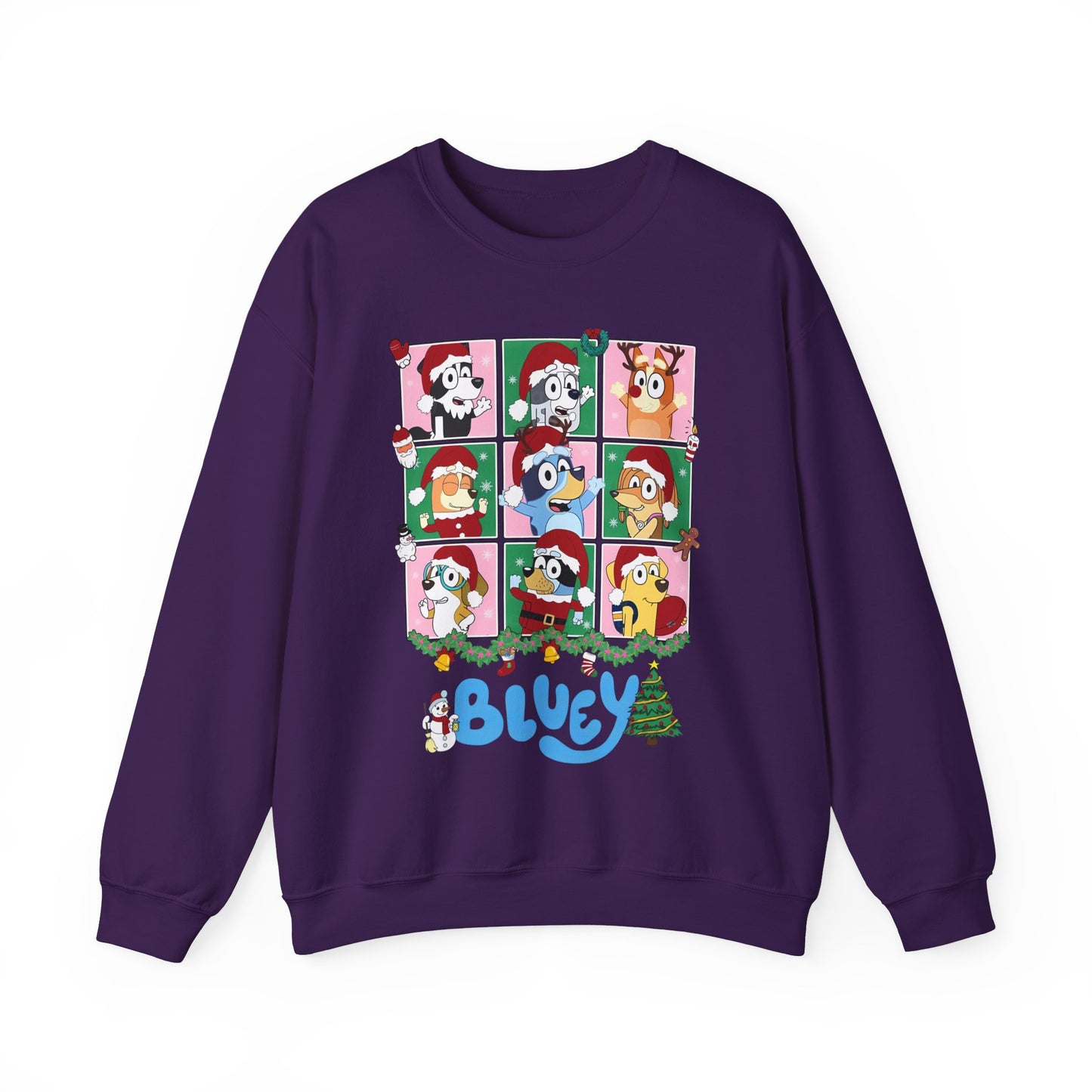 Princess Grace Festive Dog-Themed Crewneck Sweatshirt - Perfect Holiday Gift!