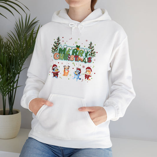 Princess Grace Merry Christmas Hooded Sweatshirt for Holiday Cheer