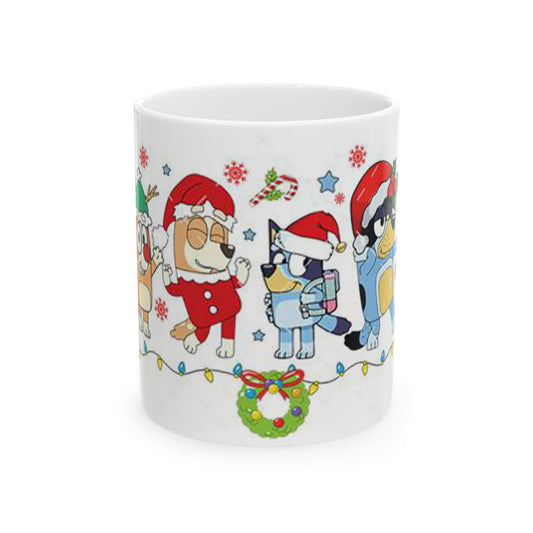 Princess Grace Festive Pet Ceramic Mug - Holiday Dog and Cat Design