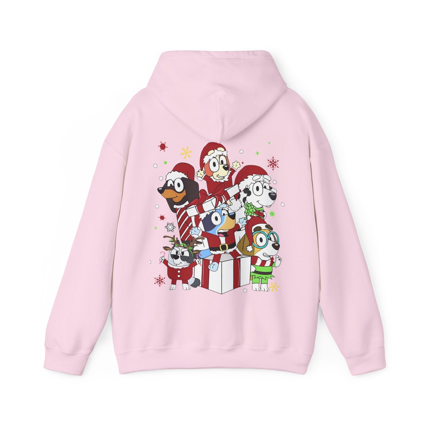 Princess Grace Festive Animal Friends Hoodie – Unisex Heavy Blend™ Sweatshirt for Holiday Cheer