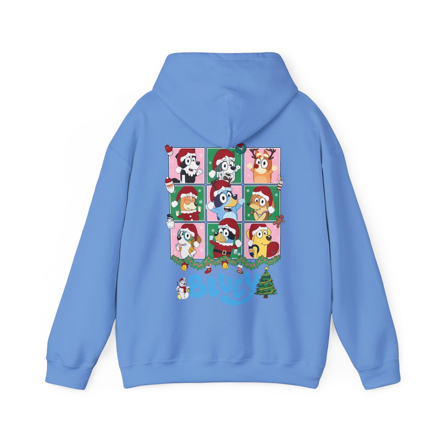 Princess Grace Festive Bluey Unisex Heavy Blend™ Hooded Sweatshirt