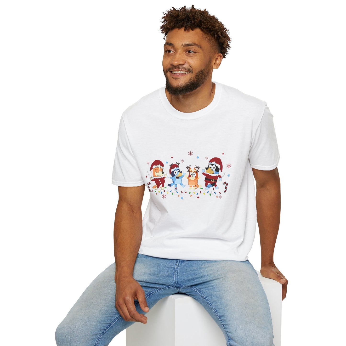 Princess Grace Festive Holiday Unisex T-Shirt - Cheerful Cartoon Characters