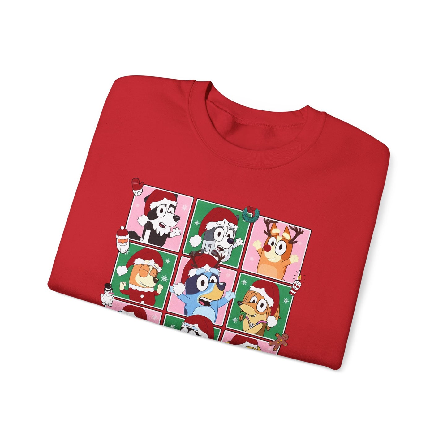 Princess Grace Festive Dog-Themed Crewneck Sweatshirt - Perfect Holiday Gift!