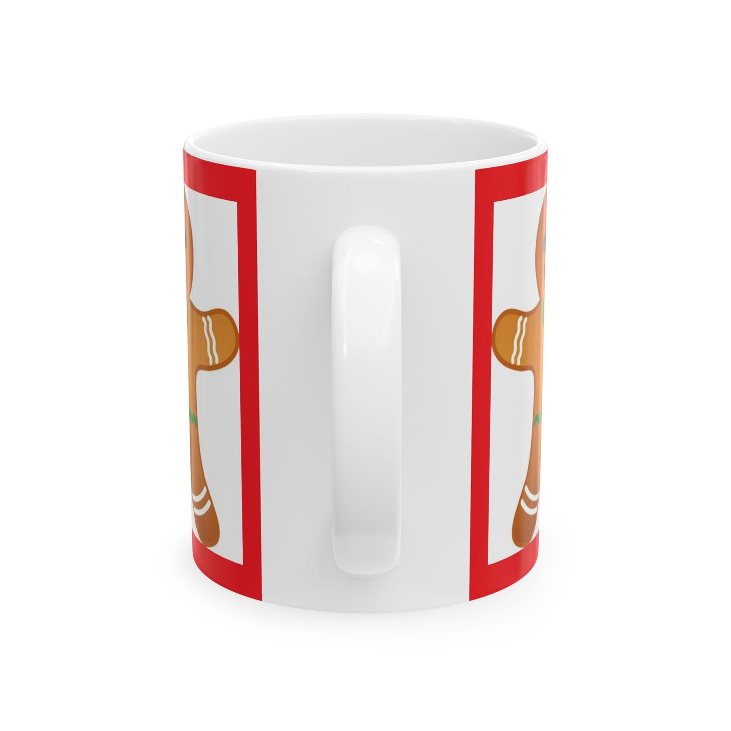 Princess Grace Gingerbread Man Ceramic Mug - Festive Holiday Coffee Cup