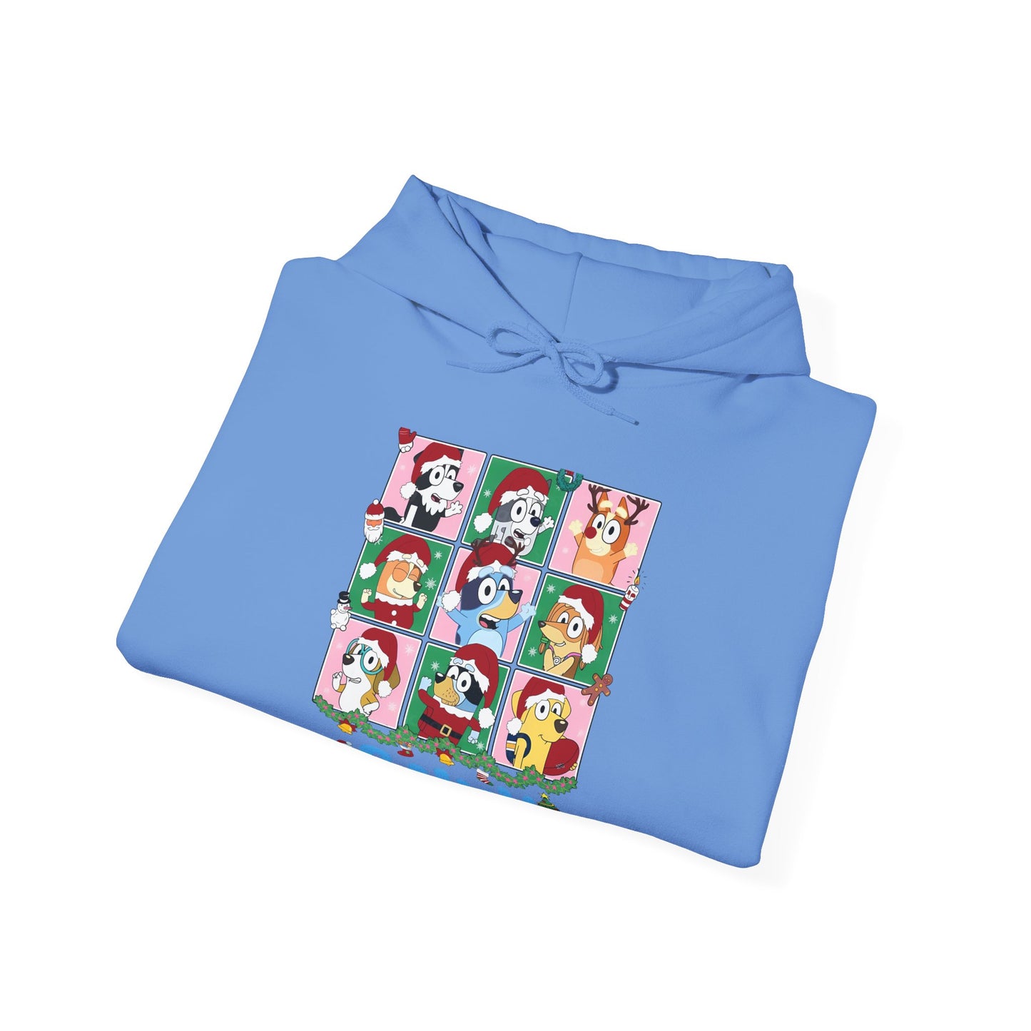 Princess Grace Festive Bluey Unisex Heavy Blend™ Hooded Sweatshirt