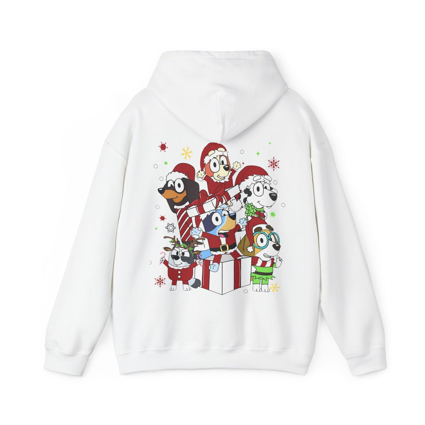 Princess Grace Festive Animal Friends Hoodie – Unisex Heavy Blend™ Sweatshirt for Holiday Cheer