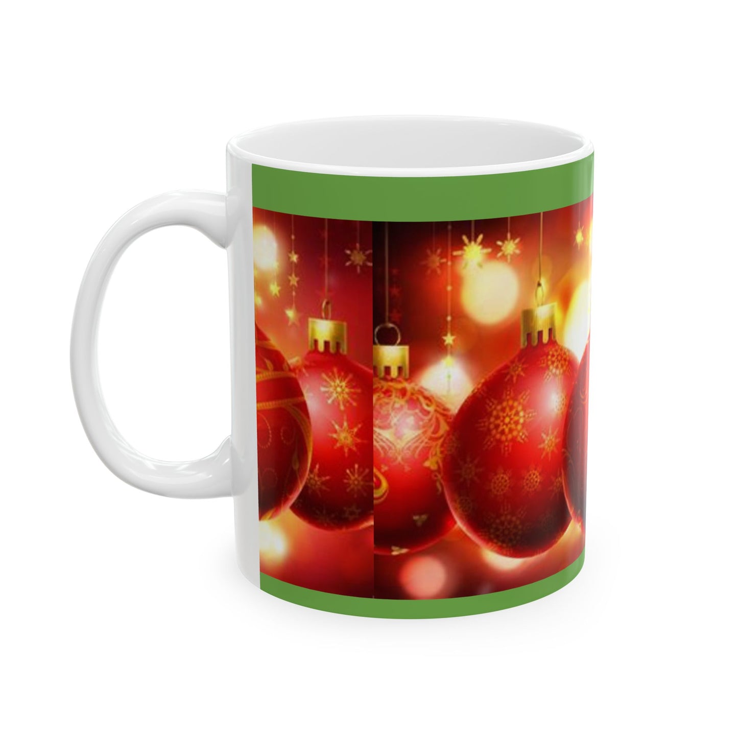 Princess Grace Festive Christmas Ornament Ceramic Mug - Holiday Cheer for Hot Drinks