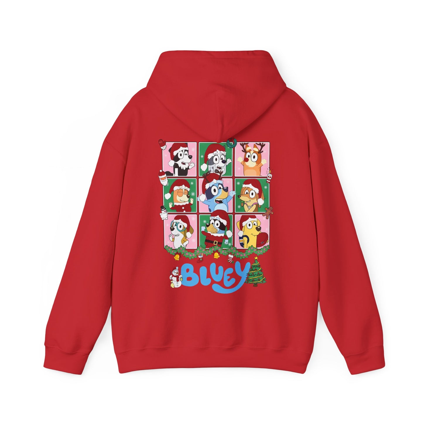 Princess Grace Festive Bluey Unisex Heavy Blend™ Hooded Sweatshirt