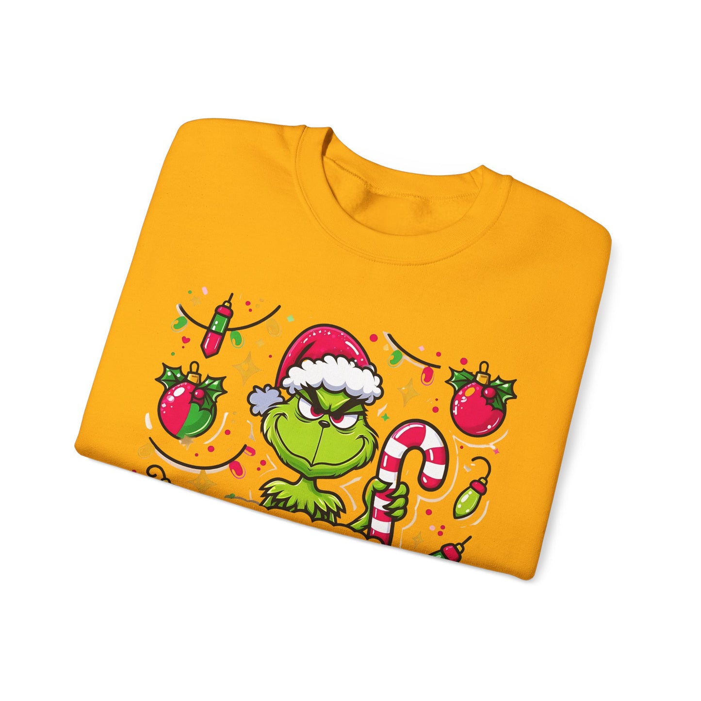 Princess Grace Feeling Extra Grinchy Crewneck Sweatshirt  Merry Holiday Humor Sweater