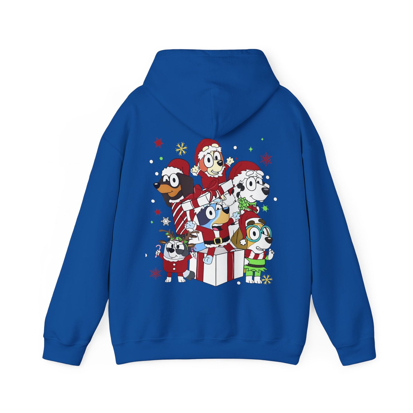 Princess Grace Festive Animal Friends Hoodie – Unisex Heavy Blend™ Sweatshirt for Holiday Cheer