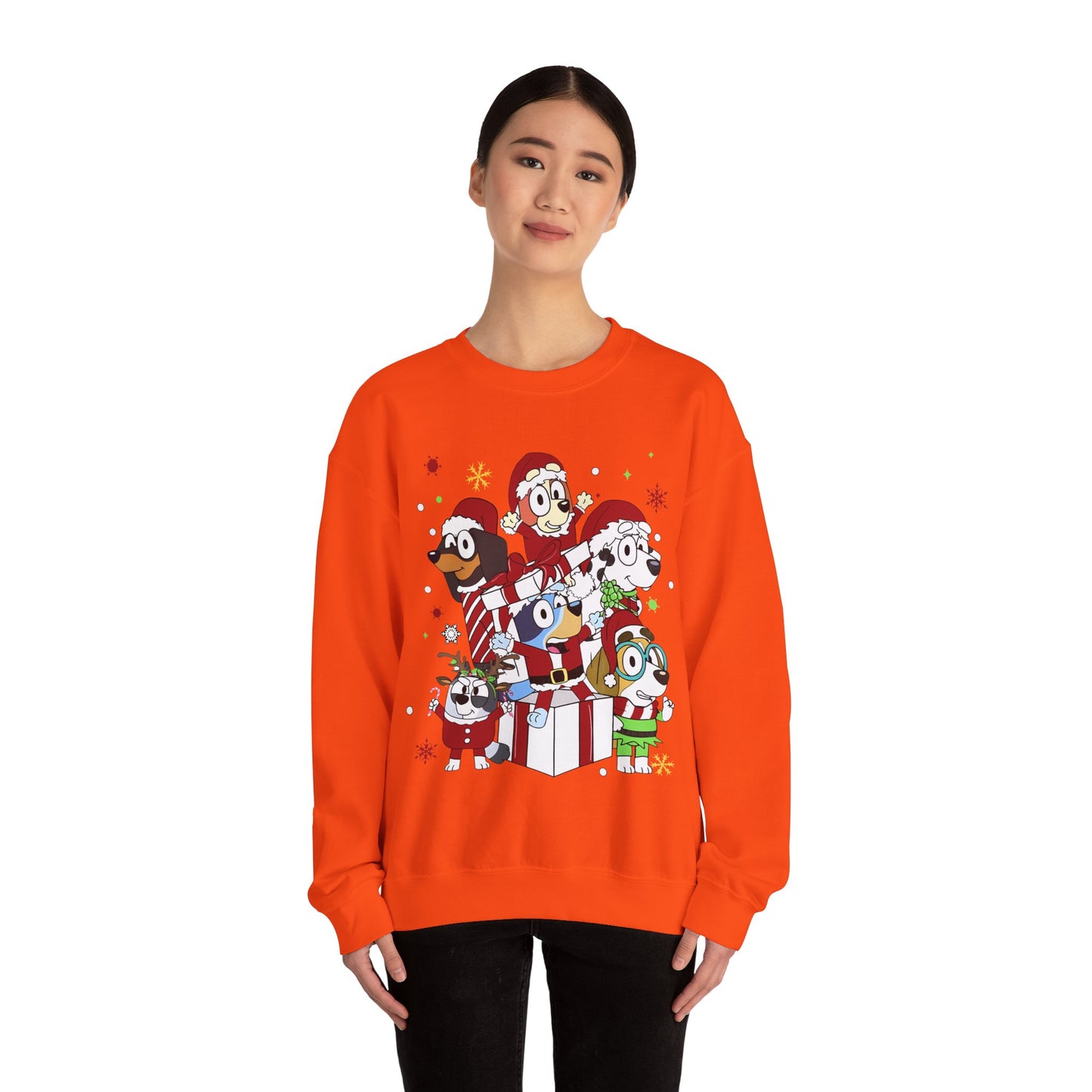 Princess Grace Festive Pet Friends Sweatshirt | Holiday Crewneck for Animal Lovers