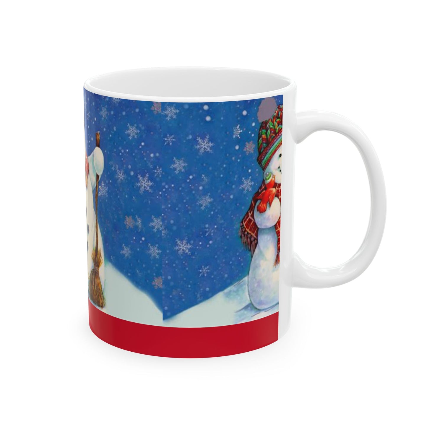 Princess Grace Festive Snowman Ceramic Mug - Perfect for Winter Holidays