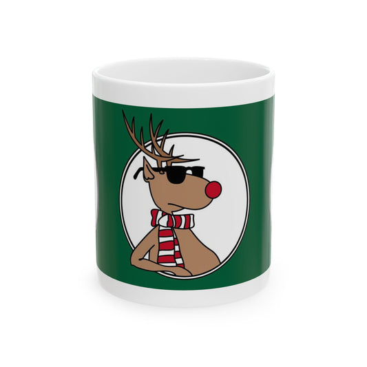 Princess Grace Cool Reindeer Ceramic Mug - Perfect for Holiday Cheer & Gift Giving